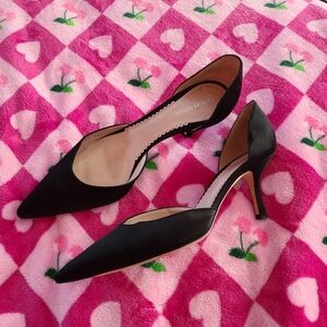 Giorgio Armani Black Satin Pumps